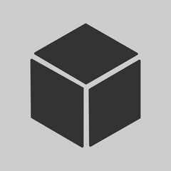 3d cube Printing vector symbol. 3D Print vector icon. cubes illustration.