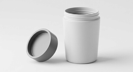 white plastic bottle