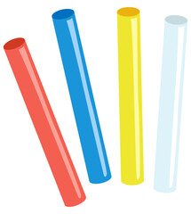 バトン 運動会 リレー ベクター素材