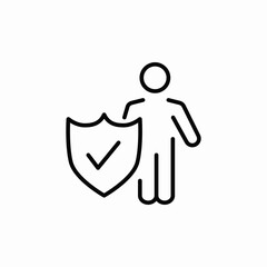 customer protection icon sign vector