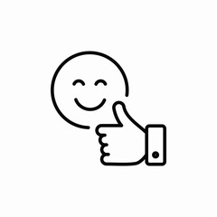 happy customer icon sign vector