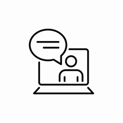 laptop usage icon sign vector
