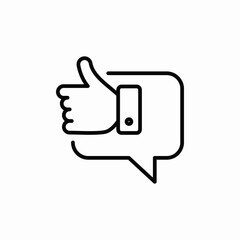 like reaction icon sign vector