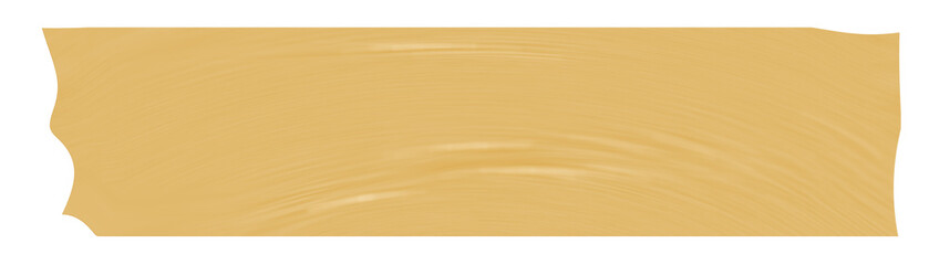Brown Adhesive Tape Strip , Realistic Sticky Tape Texture on Transparent Background