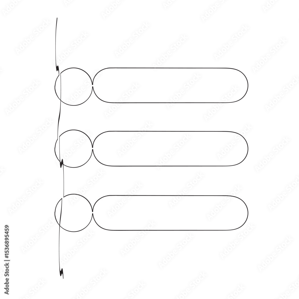 Poster continuous line drawing menu icon. web menu sign and symbol.
