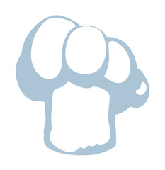 Vector drawing. Old chef hat