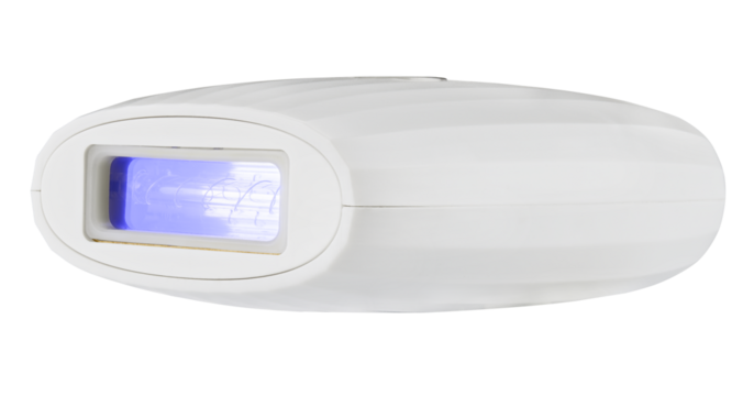 Laser Hair Removal Machine Electric Photoepilator Depilation isolated on a transparent background. Full depth of field. PNG.