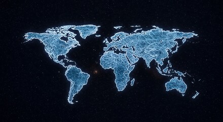 Global Network: A Celestial World Map