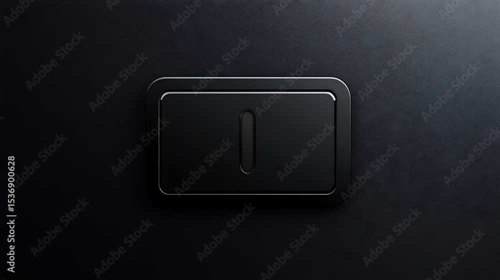 Poster rendering of a button isolated on a background