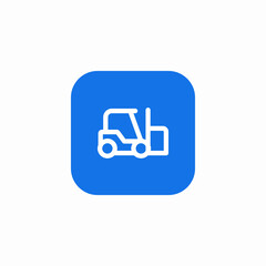 carry forklift icon sign vector