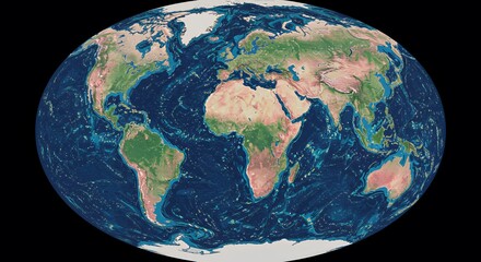 Detailed World Map: A Stunning Visualization of Earth's Geography