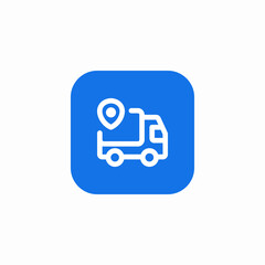truck delivery service icon sign vector