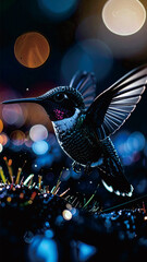 hummingbird in flight