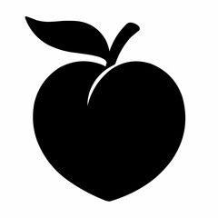 Red apple vector illustration: fresh, healthy fruit design with leaf