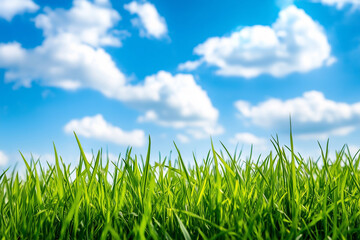 Close-up of Golden Wheat Ears against Blue Sky