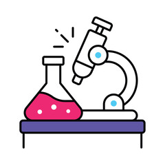 Lab Vector Filled outline illustration style icon. EPS 10 