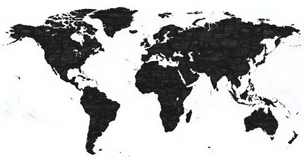 World Map: A Cracked Earth Texture