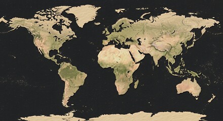A Detailed 3D Render of Planet Earth