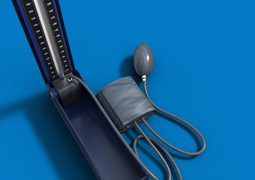 Blood pressure monitor, illustration