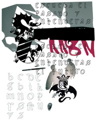 halloween background with skull