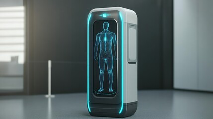 Futuristic medical scanner