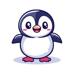 Obraz premium Cute cartoon penguin (2)