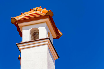 Details of a water castle on a sunny spring day at Schoenau, Rottal Inn, Bavaria, Germany