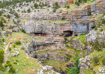 The scenic views of Tınaztepe Cave, which is one of the longest caves in the world, with a length of 22 kilometers in Seydişehir, Konya.