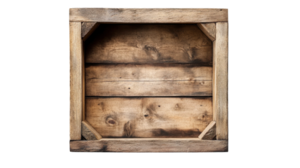 Rustic wooden crate showcasing the beauty of craftsmanship and simplicity in natural materials, perfect for storage or decoration in a cozy space.