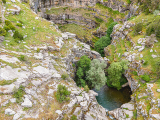 The scenic views of Tınaztepe Cave, which is one of the longest caves in the world, with a length of 22 kilometers in Seydişehir, Konya.
