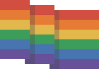 Pride Month in June. LGBTQ+. Lesbian Gay Bisexual Transgender. Celebrated annual. LGBT flag. Rainbow love concept. Human rights and tolerance. Poster, card, banner and background. Vector illustration