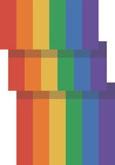 Pride Month in June. LGBTQ+. Lesbian Gay Bisexual Transgender. Celebrated annual. LGBT flag. Rainbow love concept. Human rights and tolerance. Poster, card, banner and background. Vector illustration