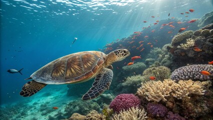 Fototapeta premium turtle, sharp and realistic, Photo, Natural light.