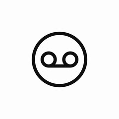 voicemail message icon sign vector