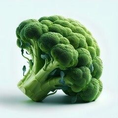 broccoli on a white background