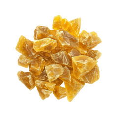 Golden Amber Resin Chunks, Close-Up View