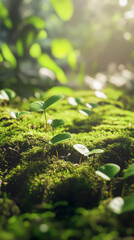 Moss Textures in Nature – Tranquil Ground Covers & Green Growth