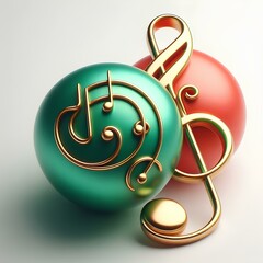 3d render of an abstract symbol made of spheres