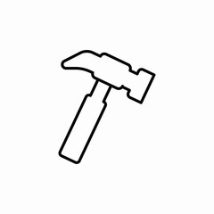 tool hammer icon sign vector