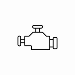vehice engine icon sign vector