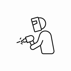 work protection icon sign vector