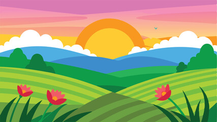 Fototapeta premium Sunbeams Shining Through Rainforest