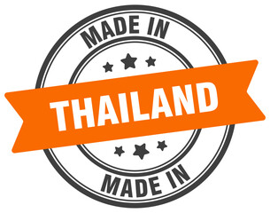 Fototapeta premium Made in Thailand round sign. Made in Thailand stamp.