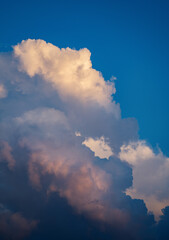 Dramatic sky. Sunset. Natural background.