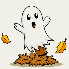 halloween ghost cartoon
