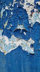 Texture of old paint on the wall. Cracks and peeling, photo for background