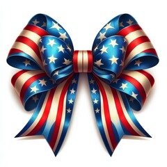 red and blue ribbon