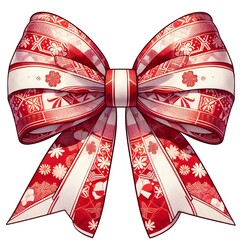 red christmas bow