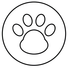 Geometric Paw Shape Inside a Circle Strong Minimal Design