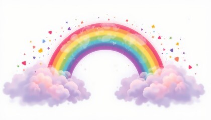 Vibrant rainbow arc wallpaper, colorful spectrum design for desktop and mobile screens